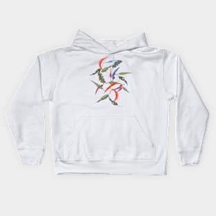 Gum Leaf Stormy Gray Kids Hoodie